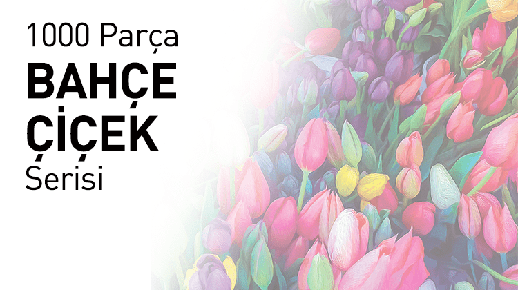 1000 Ahşap Parçalı Puzzle Bahçe Çiçek Serisi Görseli