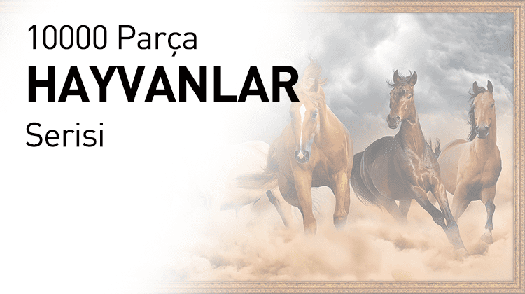 10000 Ahşap Parçalı Puzzle Hayvanlar Serisi Görseli