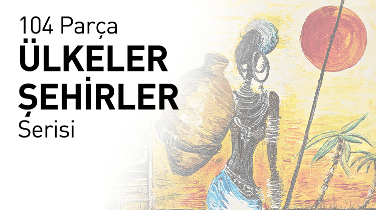 104 Mega Parça Ahşap Puzzle Ülkeler Şehirler Serisi Grup Görseli