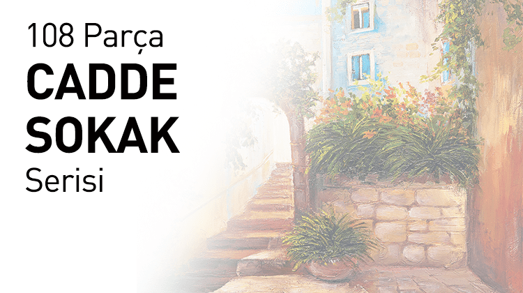 108 Parça Ahşap Puzzle Cadde Sokak Serisi Grup Görseli