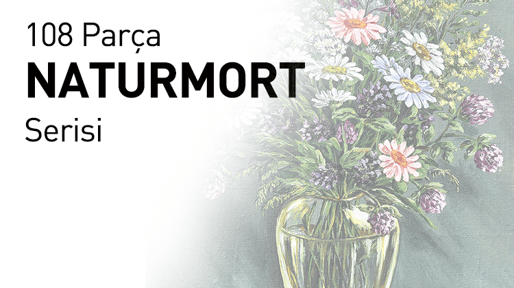 108 Parça Ahşap Puzzle Naturmort Serisi Grup Görseli