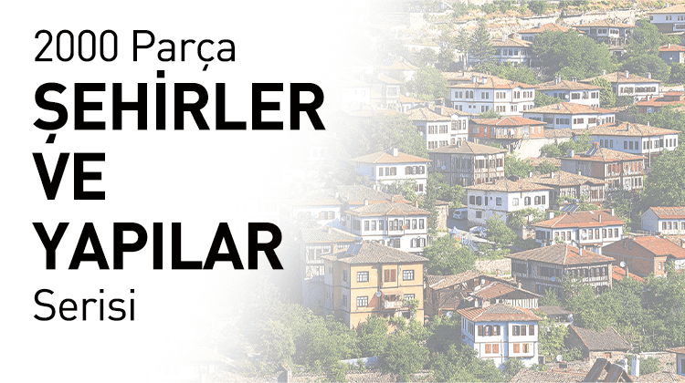 2000 Ahşap Parçalı Puzzle Şehirler ve Yapılar Serisi Görseli