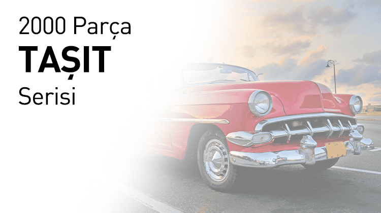 2000 Ahşap Parçalı Puzzle Taşıt Serisi Görseli