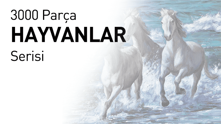 3000 Ahşap Parçalı Puzzle Hayvanlar Serisi Görseli