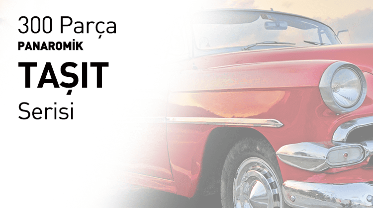 300 Parça Panaromik Taşıt Serisi Görseli