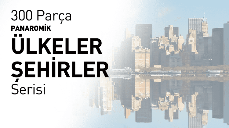 300 Parça Panaromik Ülkeler Şehirler Serisi Görseli