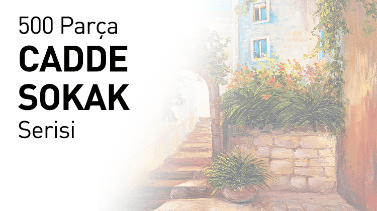 500 Ahşap Parçalı Puzzle Cadde Sokak Serisi Görseli