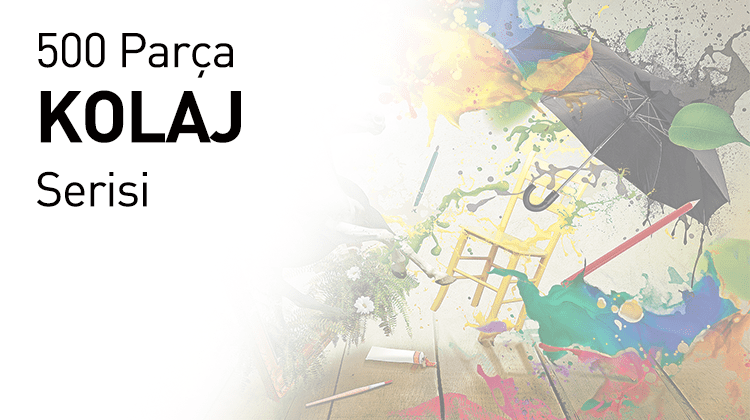 500 Ahşap Parçalı Puzzle Kolaj Serisi Görseli