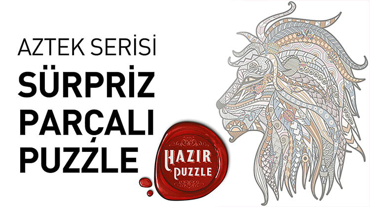 Aztek Serisi Sürpriz Parçalı Hazır Ahşap Puzzle Görseli