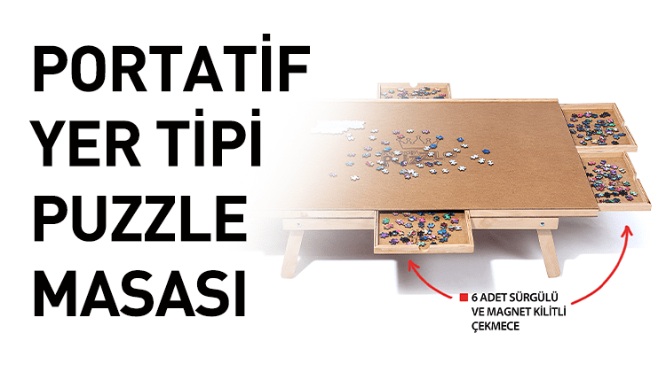 Portatif Yer Tipi Puzzle Masası Görseli