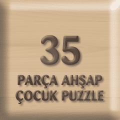 35 Parça Ahşap Çocuk Puzzle Yönlendirme Görseli